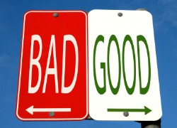 Image of choosing good or bad