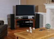 Home entertainment system with HD flat screen TV