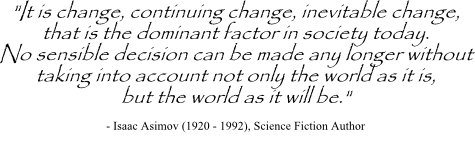 Isaac Asimov quote on continuing change