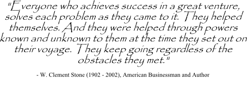 W. Clement Stone quote on success