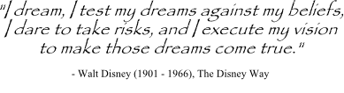 Walt Disney quote on vision