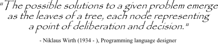 Niklaus Wirth quotes on decision making trees